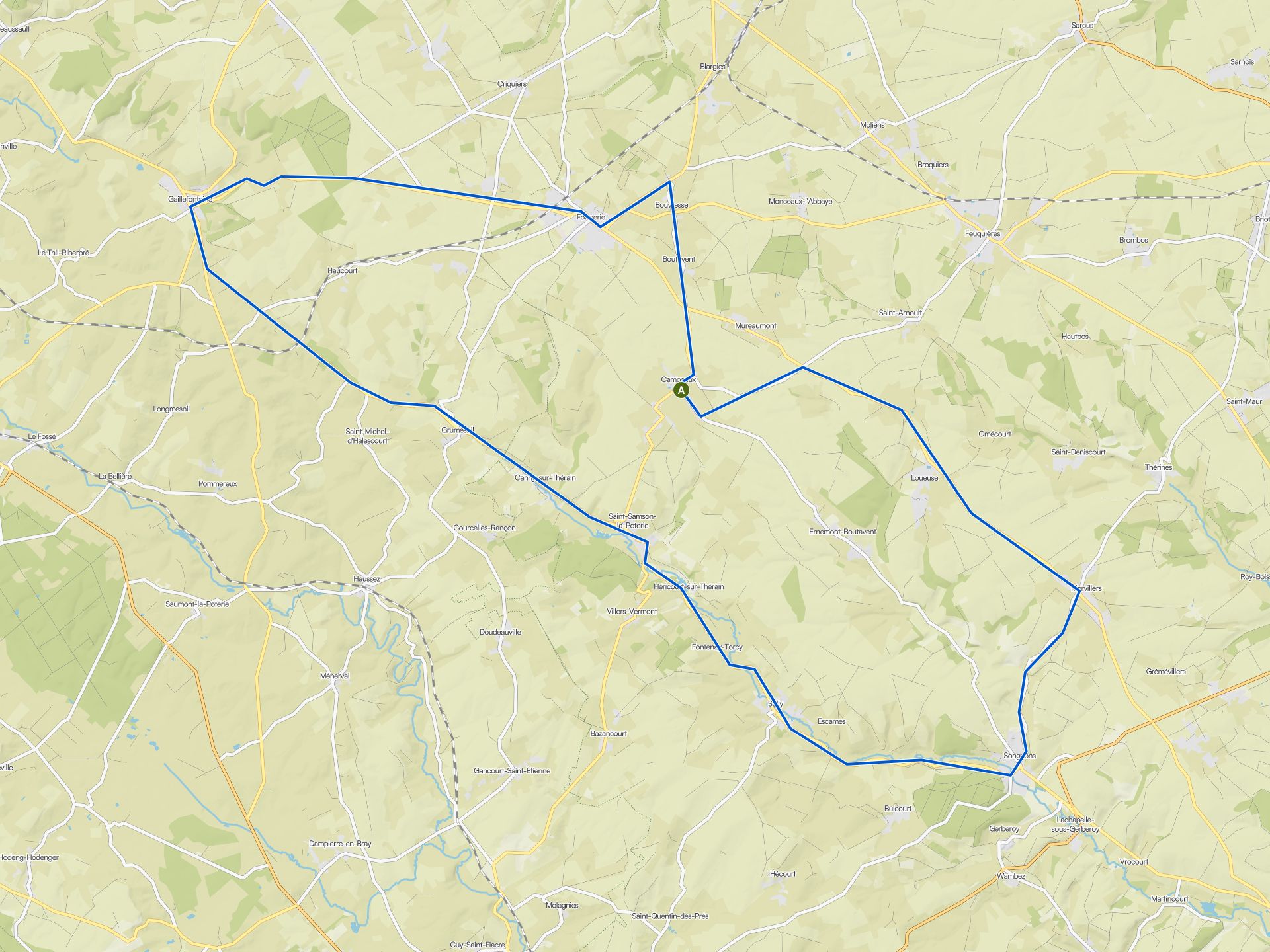 The best road cycling routes around Canny-Sur-Thérain | Komoot